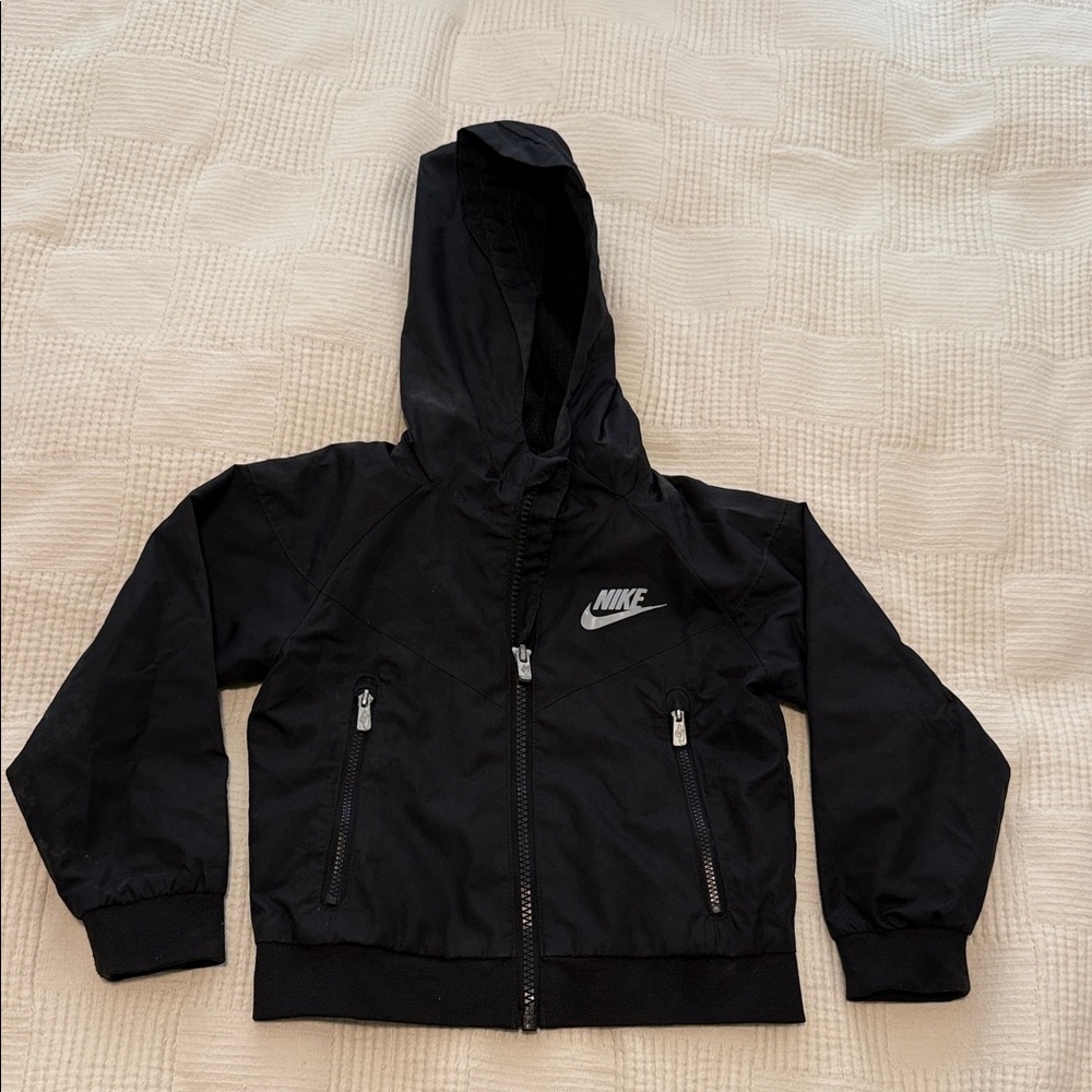 Nike Black Full-Zip Rain Jacket